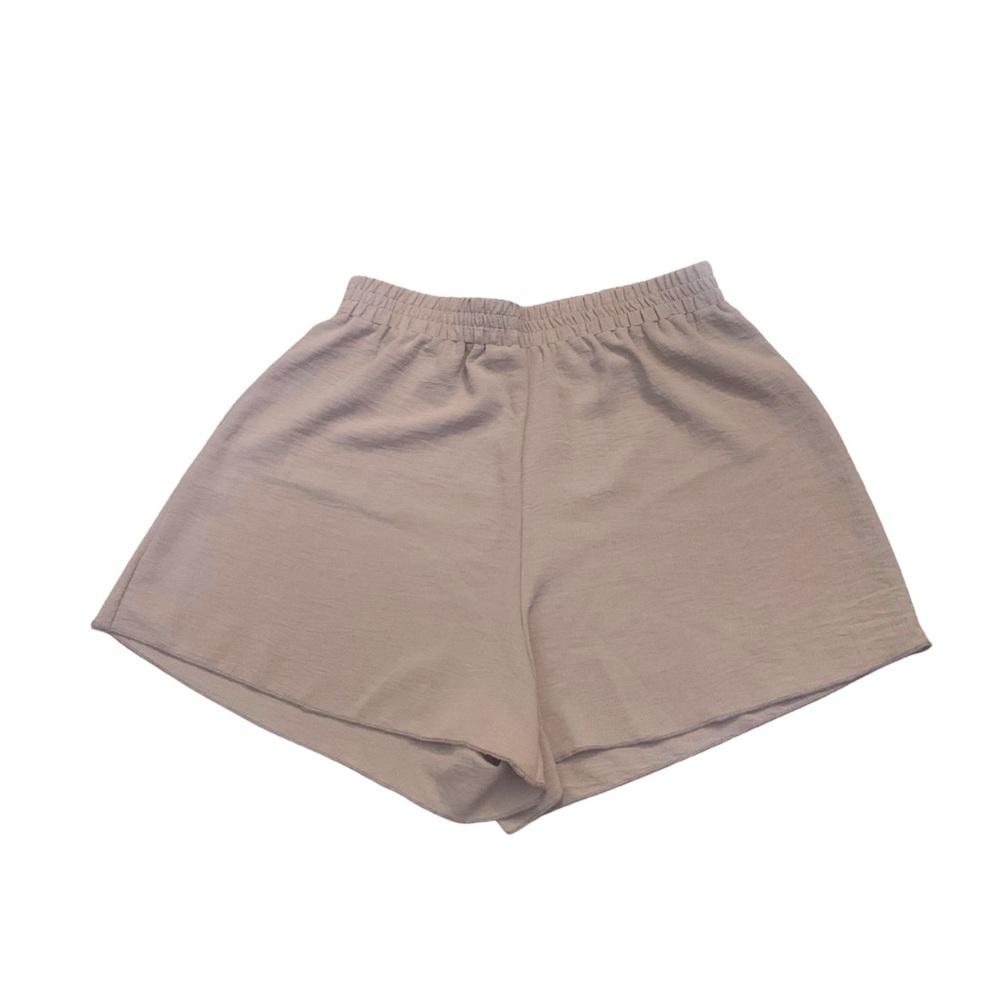 Miley + Molly SET 2 Dressy Shorts Forest Green Tan Beige Small High Rise Basics - Picture 2 of 11
